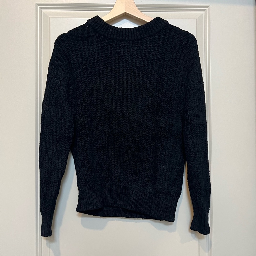 Wilfred Free Essential Chenille Sweater in Black - Picture 2 of 10